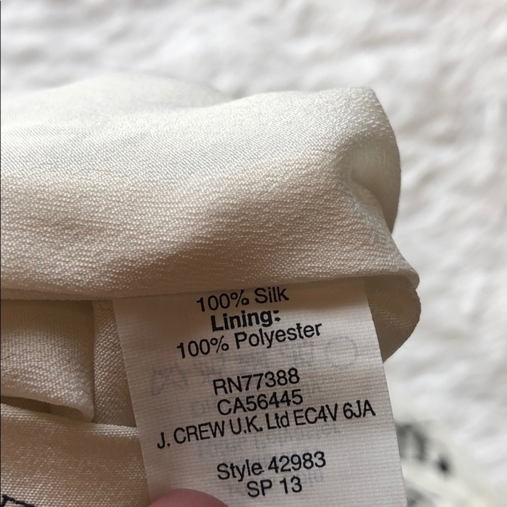 SOLD! J Crew Collection silk crepe shoe skirt - Picture 7 of 7